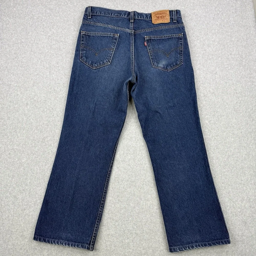 Vintage Levis Jeans Mens 36x36 (Fits 36x27) Medium Wash 517 Bootcut‎ Made In USA
